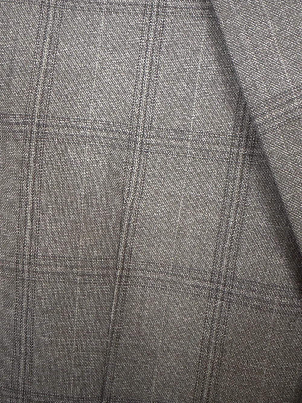 Calvin Klein Men’s Gray Plaid Windowpane Wool Blazer Sport Coat 40R